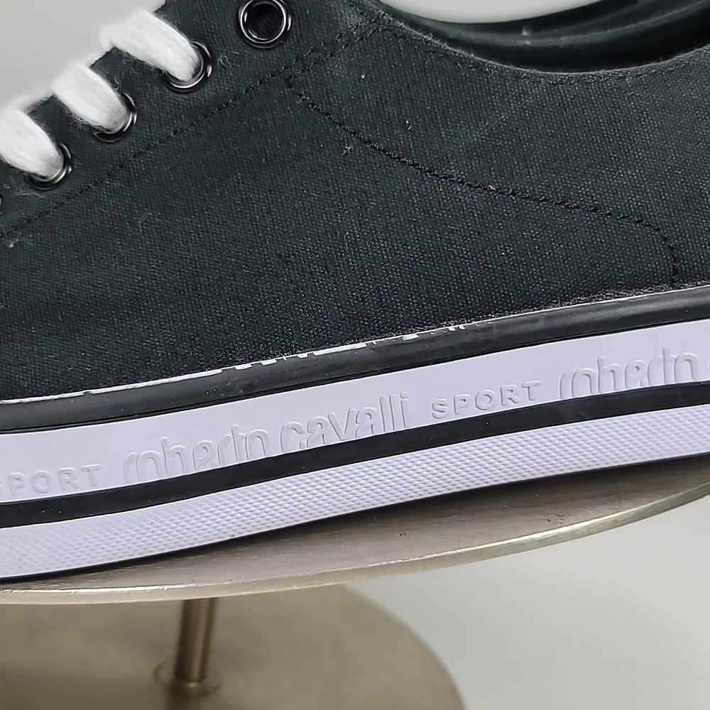 Roberto Cavalli Sport Canvas Men's Sneakers. Brand New. - Picture 6 of 13